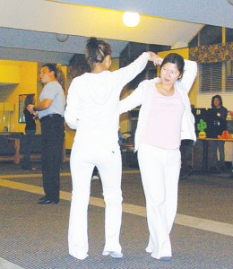 Latin Night Club <span class='credit'>Torch File Photo</span><span class='description'>Latin Night Club: Students learning some Latin dance moves last year during Hispanic Heritage Month.</span>