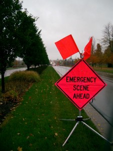 Emergency Scene Ahead. Photo by Dan Hamilton, News Editor Emergency Scene Ahead. Photo by Dan Hamilton, News Editor