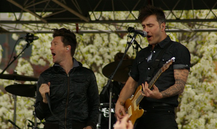 A Whisper & A Clamor: Ferris Fest headliner Anberlin brings some alternative rock to the mix on Saturday evening. The band stayed to talk to fans and sign autographs after its performance. Photo By: Kristyn Sonnenberg | Photo Editor