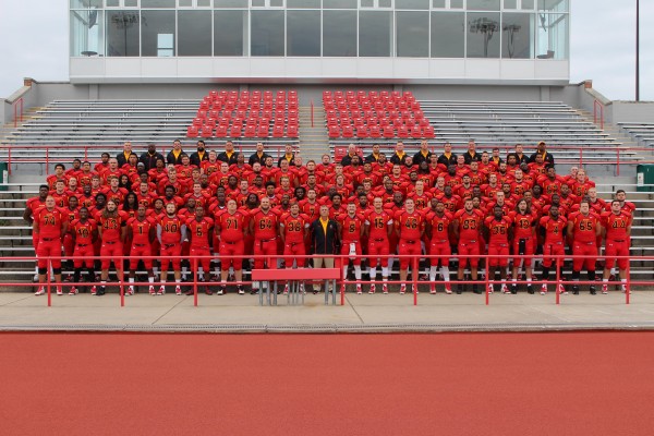 The Bulldogs don their brand new Under Armour jerseys while posing for a team photo and preparing to take on Northwood this Saturday.