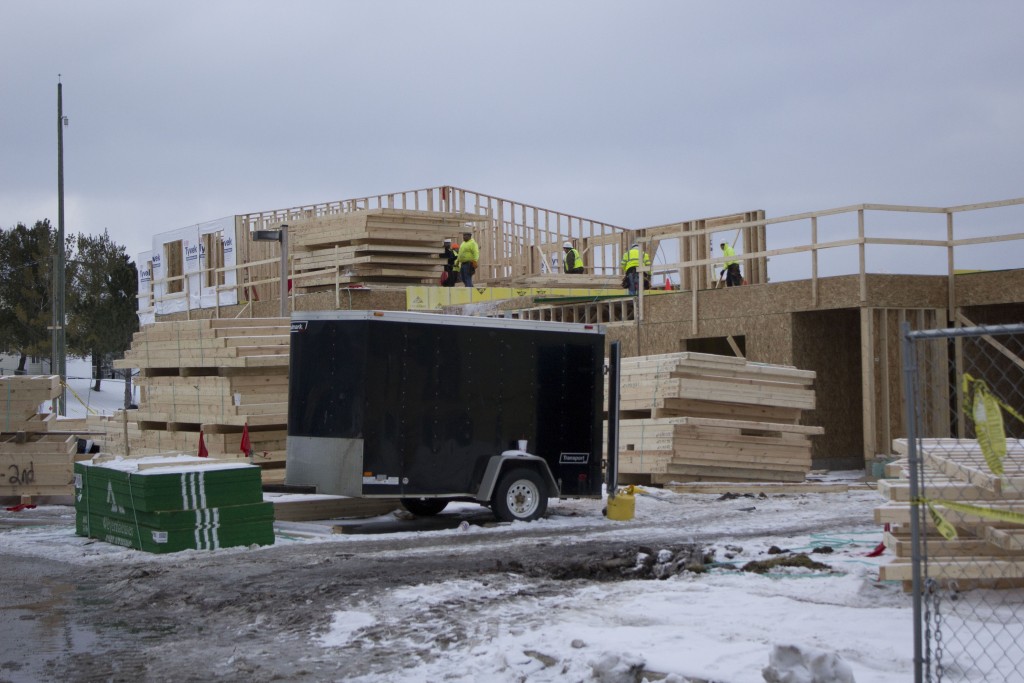 One of the many construction projects currently happening around campus.